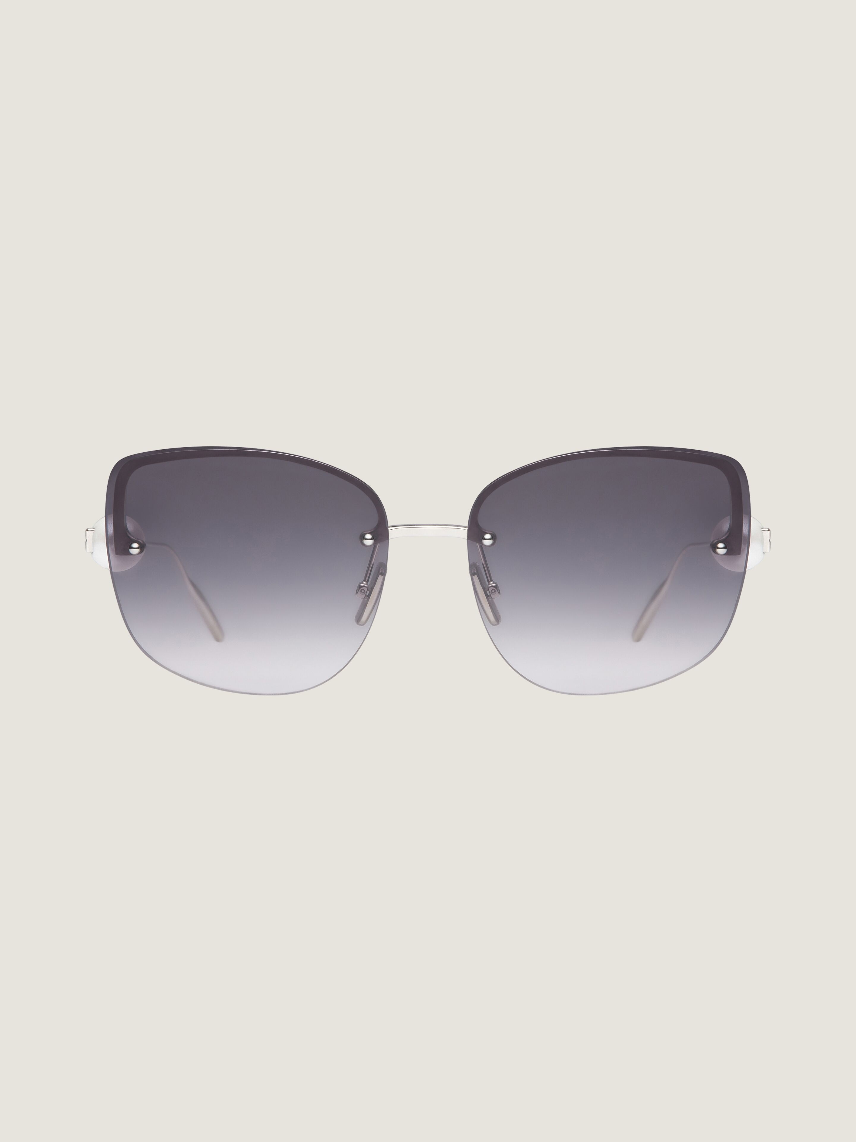 4G Pearl sunglasses in metal with crystals